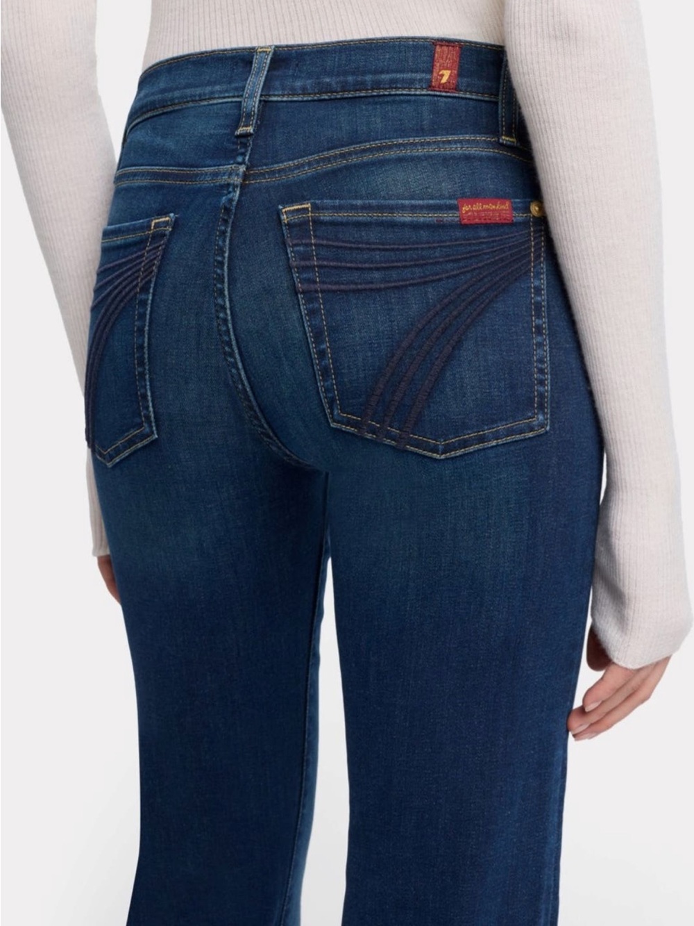 7 For All Mankind Dojo mid rise flare jeans